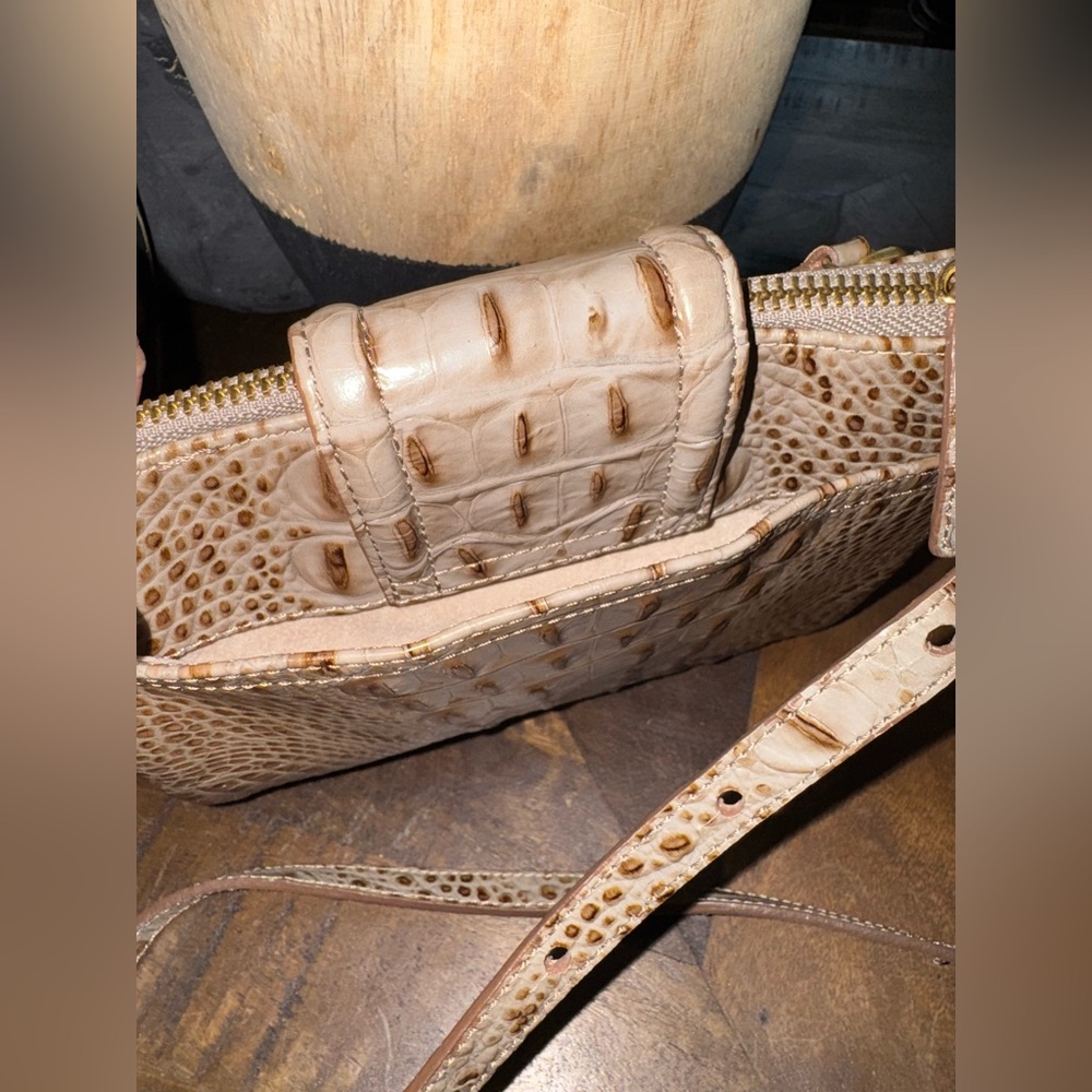 EUC Brahmin Mojito Latte Melbourne Crossbody bag with built in wallet - Picture 10 of 12